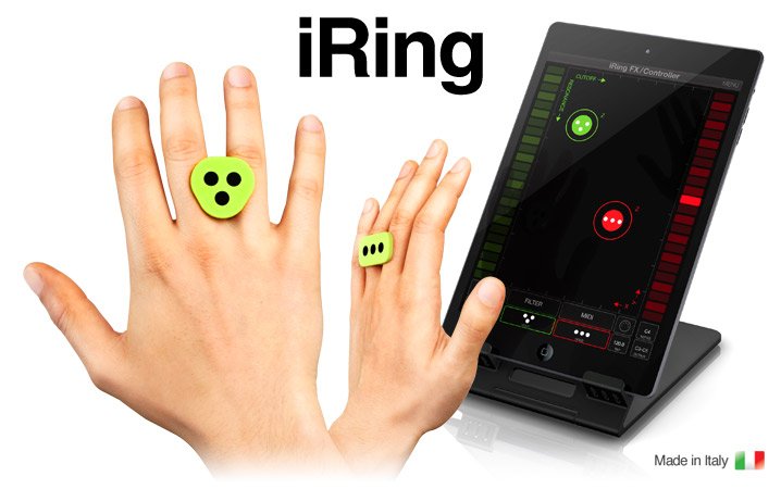 IK Multimedia официально выпустили iRing — «кольцо»-контроллер для продуктов Apple